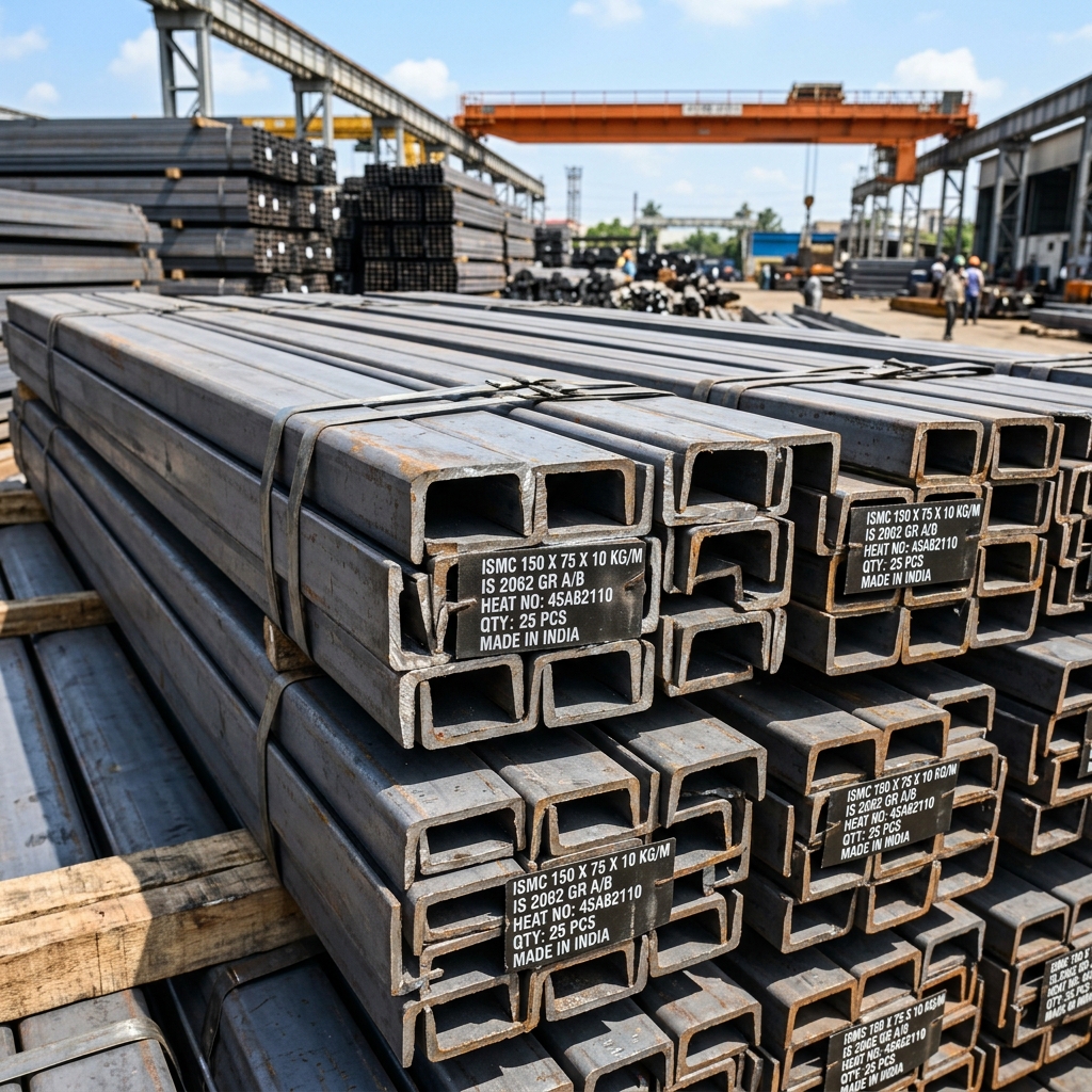 High tensile IS 2062 Grade Mild Steel C Channel stockist and supplier - Mildsteelchannelmanufacturer.com